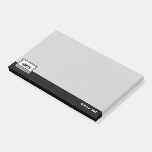 Grijs Cassettebandje audio Post-it® Notes (Schuin)
