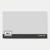 Grijs Cassettebandje audio Post-it® Notes (Voorkant)