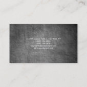 Grijs Chalkboard Plain Modern Feminine Visitekaartje (Achterkant)
