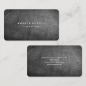 Grijs Chalkboard Professional Minimalistisch ontwe Visitekaartje (Voorkant / Achterkant)