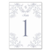 Grijs Chinoiserie Monogram Bruiloft Kaart (Voorkant)