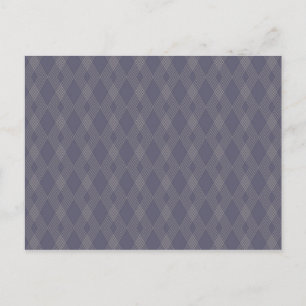 Grijs, cool, trendy, eenvoudig, modern zigzag patr briefkaart