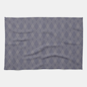 Grijs, cool, trendy, eenvoudig, modern zigzag patr theedoek