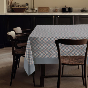 Grijs Coral Peach tafelkleed voor dagelijks dinere