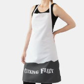 grijs Cucking Frazy woordspel als Nucking Futs Schort (Insitu)