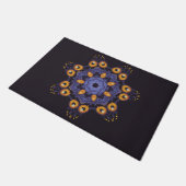 Grijs Cute Mandala Monster Kunst Halloween Schepse Deurmat (Schuin)