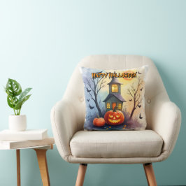 Grijs Cute Moderne Halloween Collectie Kussen