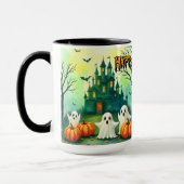 Grijs Cute Populaire Halloween Collectie Mok (Links)
