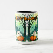 Grijs Cute Populaire Halloween Collectie Mok (Midden)