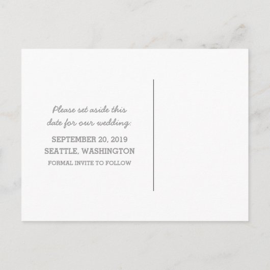 Grijs D20-apparaat Opslaan Briefkaart datum (Achterkant)