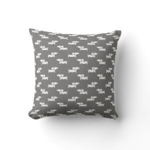 Grijs Dachshund Accent PIllow