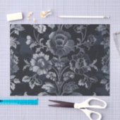 Grijs Damask  geïnspireerd Tissuepapier (Craft)