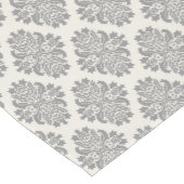 Grijs damast patroon korte tafelloper (Hoek)