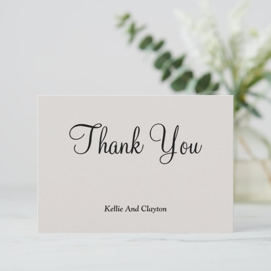 Grijs Dank je wel (Staand voorkant)