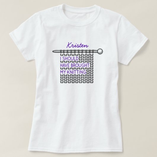 Grijs dat ik mijn kont had moeten doen. t-shirt (Design voorkant)