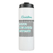 Grijs dat ik mijn kont had moeten doen. thermosbeker (Voorkant)