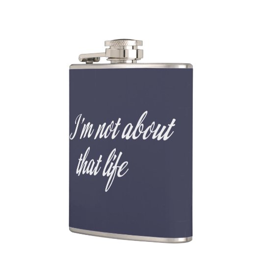 Grijs dat ik niet over dat leven ga heupfles (Links)