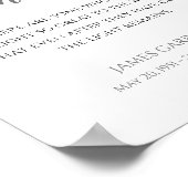Grijs De Licht Rest Quote Herdenkingsdienst Poster (Hoek)