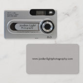 Grijs Digitaal Camera visitekaartje (Voorkant / Achterkant)