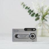 Grijs Digitaal Camera visitekaartje (Staand voorkant)