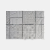 Grijs digitaal fleece deken (Voorkant (Horizontaal))