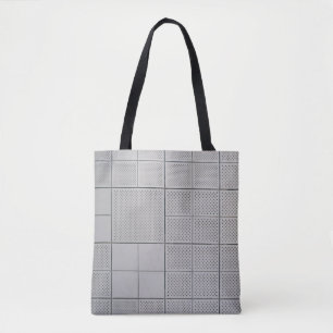 Grijs digitaal tote bag