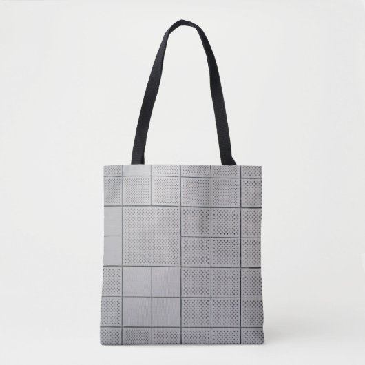 Grijs digitaal tote bag (Voorkant)