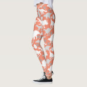 Grijs Dino Pattern Sinaasappel BG Leggings (Links)