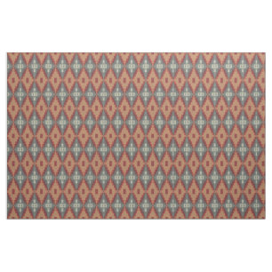 Grijs donker rood Oranje Taupe Beige Ethnic Kijk u Stof