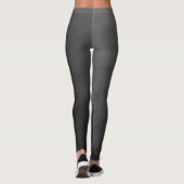 Grijs donkere verloop geometrisch meshpatroon leggings (Achterkant)