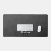 Grijs donkere verloop geometrisch meshpatroon mono bureaumat (Keyboard & Muis)