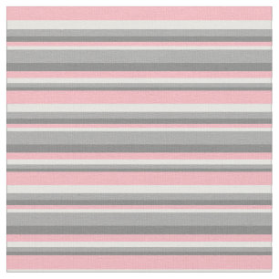 Grijs, donkergrijs, muntcrème & lichtroze gekleurd stof