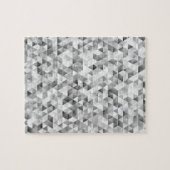 grijs driehoekspatroon legpuzzel (Horizontaal)