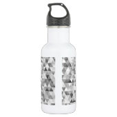 grijs driehoekspatroon waterfles (Achterkant)