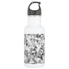 grijs driehoekspatroon waterfles 