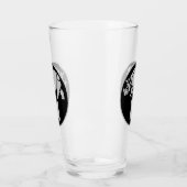 Grijs Eenhoorn Rhino Monogram Glas (Links)