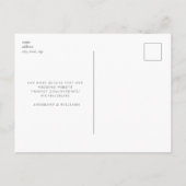 Grijs Eenvoudig eigentijdelijk Monogram sparen de Briefkaart (Achterkant)