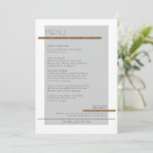 Grijs Eenvoudig Geometrisch Modern Gedempt Goud Wi Kaart (Staand voorkant)