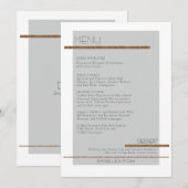 Grijs Eenvoudig Geometrisch Modern Gedempt Goud Wi Kaart (Voorkant / Achterkant)