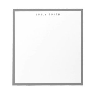 Grijs Eenvoudig Modern Notitieblok