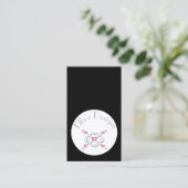 Grijs eenvoudig ontwerp visitekaartje (Staand voorkant)