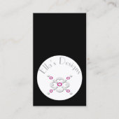 Grijs eenvoudig ontwerp visitekaartje (Voorkant)