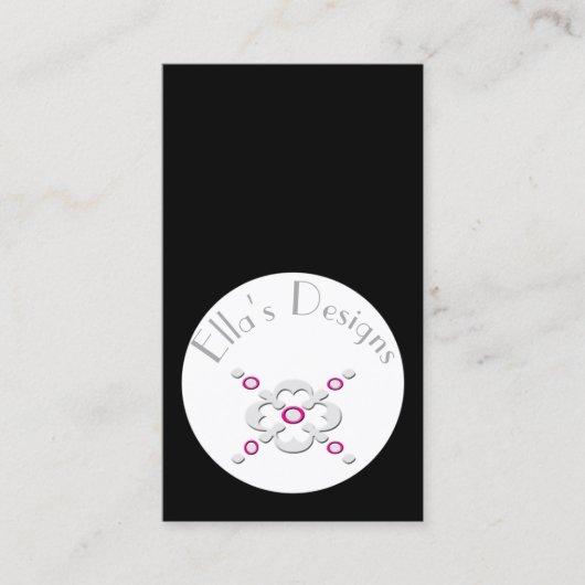 Grijs eenvoudig ontwerp visitekaartje (Voorkant)