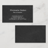 Grijs Eenvoudig papier Modern Stijlvol Visitekaartje (Voorkant / Achterkant)