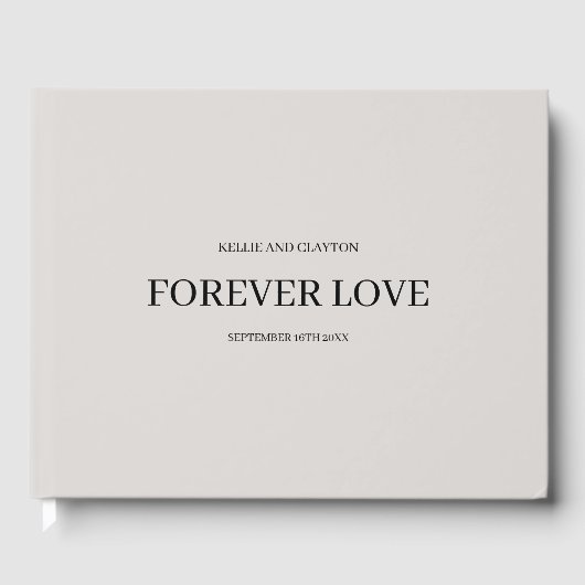 Grijs Eenvoudig Weddenschap Boek (Voorkant)