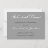 Grijs Eenvoudige Manuscript repetitie Inwendige Ui Kaart (Voorkant)