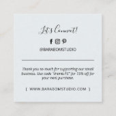 Grijs Eenvoudige Moderne Dank u Visitekaartjes (Achterkant)