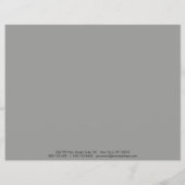 Grijs Eenvoudige rand Prijslijst 6 Flyer (Achterkant)
