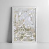 Grijs eigentijds elegant abstract kunstposter poster