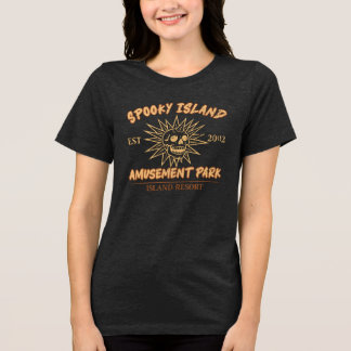 Grijs eiland - zomer halloween Tri-Blend shirt